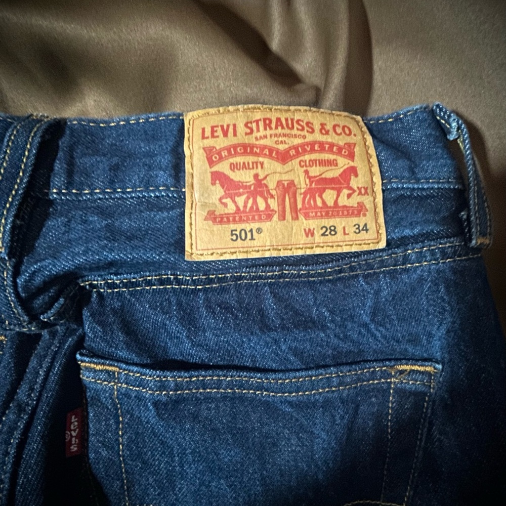 Levi's 501 Classic Straight Blue Jeans